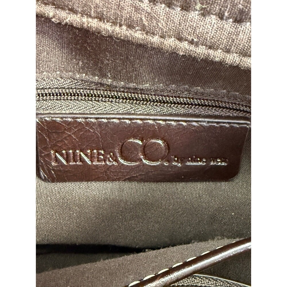 Nine & Co. Red and Brown Giraffe Print Shoulder Bag - Picture 6 of 16